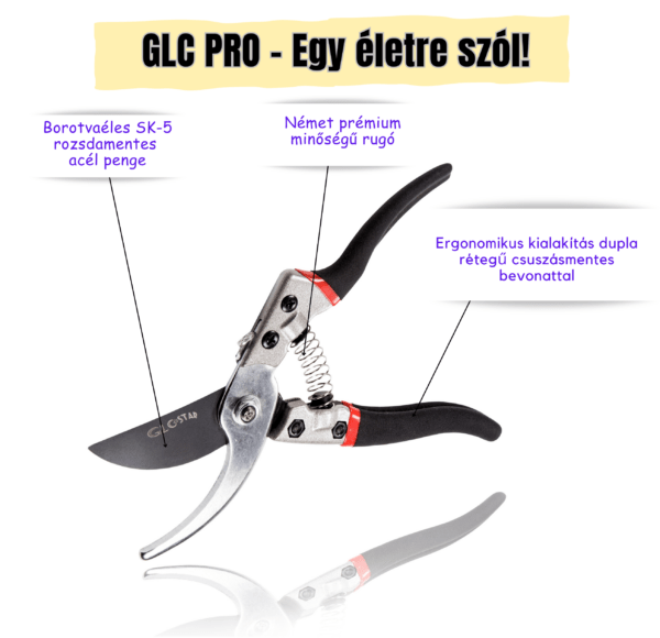 GLC PRO Prémium ByPass Metszőolló - 20 mm vágási átmérő - Image 3
